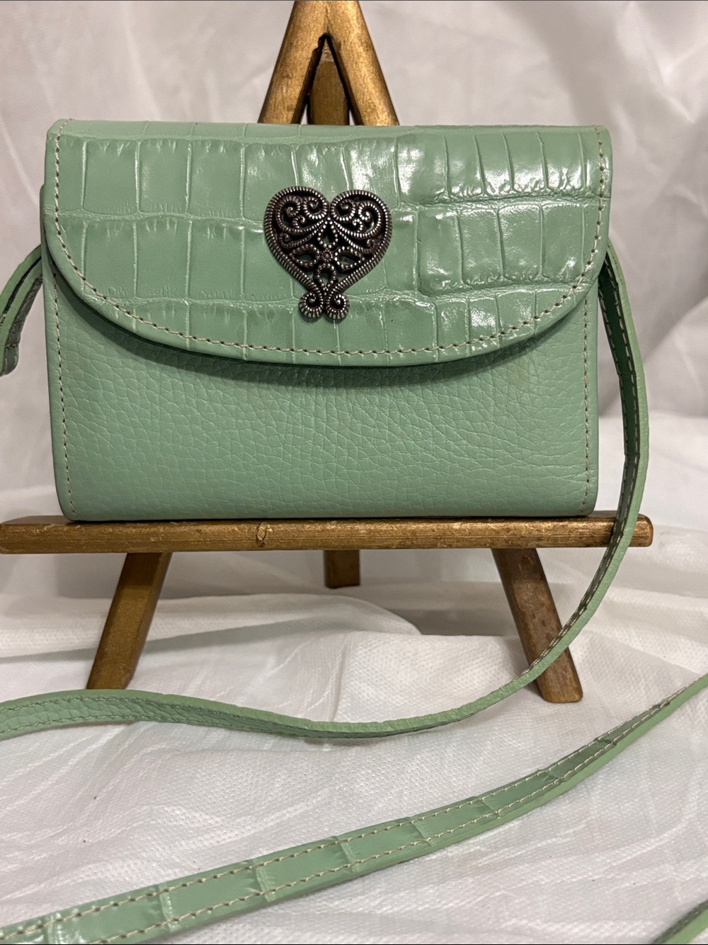 Brighton Mint Wallet/ Crossbody Bag